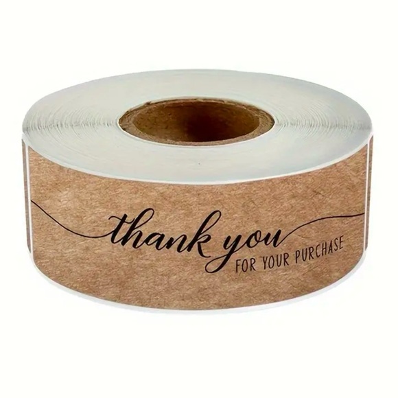 3 Rolls 120 Thank You Stickers - Picture 5 of 5